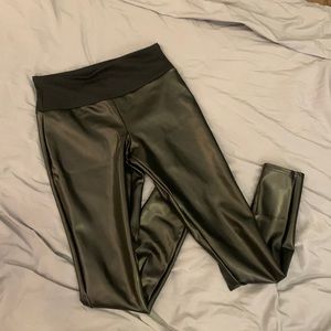 Black Pleather Leggings